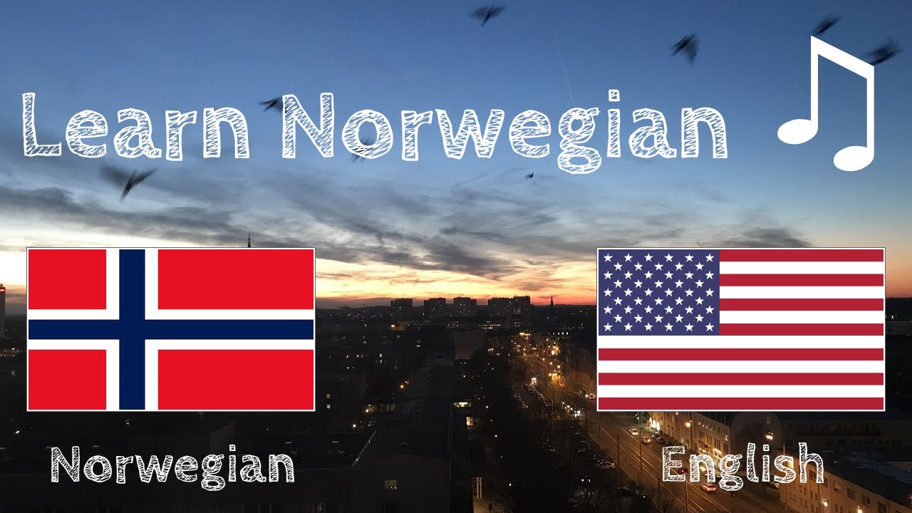 Learn before Sleeping - Norwegian (native speaker)  - with music