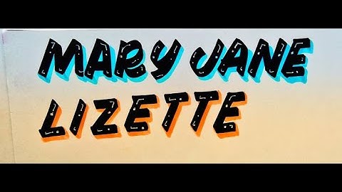 HOW TO WRITE THE NAME MARY JANE   #GREATLINESCALLIGRAPHY #CFSKL  #CFPROMOTE #1000NamesChallenge