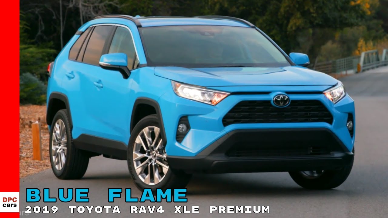 2019 Toyota RAV4 XLE Premium Blue Flame - YouTube