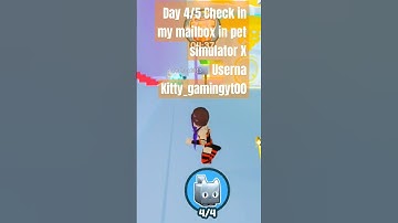 Day 4,/5. Of checking my mail box and pet simulator X #roblox #mailbox