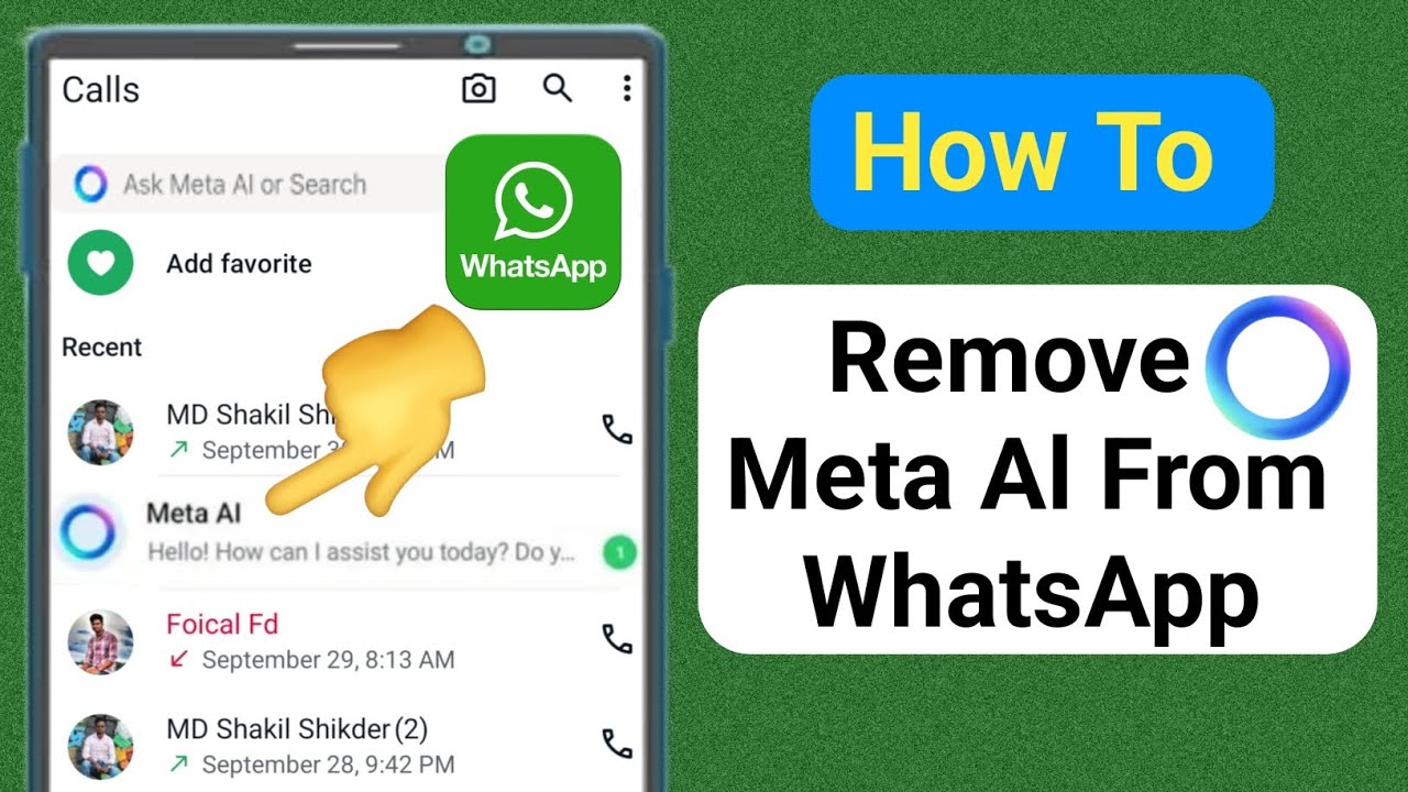 How to remove Meta ai OnWhatsApp(2024)|| Delete meta ai in on WhatsApp ...
