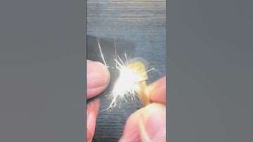 Flint and Steel Saturday | Char Cloth Catching a Spark #shorts