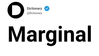 Marginal Meaning In English