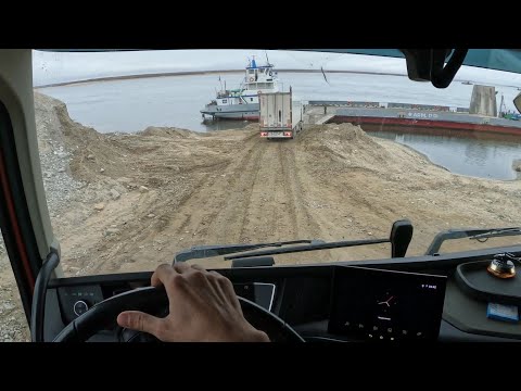 Переправа из Якутска на Большую землю.VOLVO FH 540