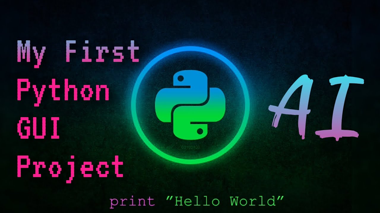 My First GUI Python Project using AI - YouTube
