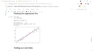 Task 1(Predicting the score of the student )  using Machine learning