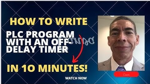 PLC program for On-Delay timer