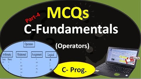 MCQs on Operators in C language|MCQs on C Fundamentals part 4|Computer science NET/SET/PET/GATE exam