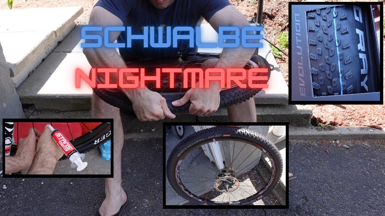 Installing Tubeless Bike Tires - Schwalbe Fail
