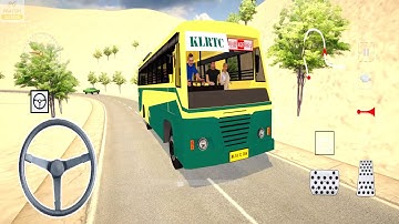 KSRTC Bus Driving in Ghat Roads | Bharat Bus Simulator - 3D Game Android Gameplay | Bus Wala Game