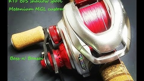 shimano metanium mgl with ktf bfs spool custom bass fishing baitcasting reel