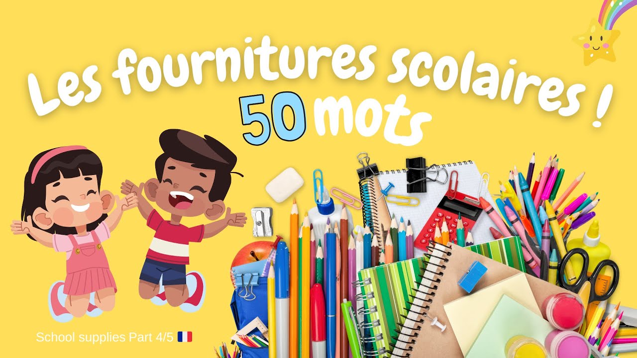 📌 Learn 50 Essential French School Supply Words 📚 | Vocab + Pronunciation + PDF 4/5 