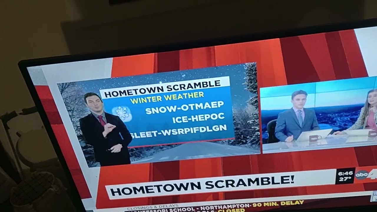 Hometown Scramble: Winter Weather theme (12/3/25, With Delays)