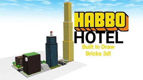 BUILDING A HABBO HOTEL THEMED HOTEL! (Draw Bricks 3D)