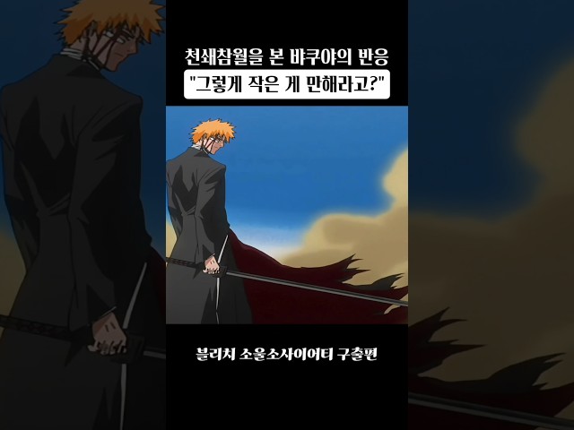 그렇게 작은 게 만해라고? #블리치 #애니