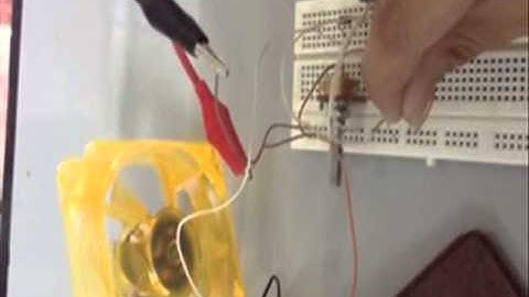 automatic temperature controlled fan WITH SCHEMATIC