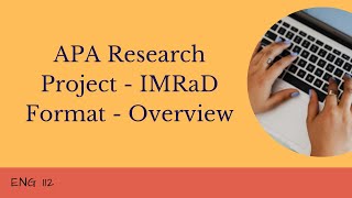 APA Research Project Overview - Spring 2026 - ENG 112