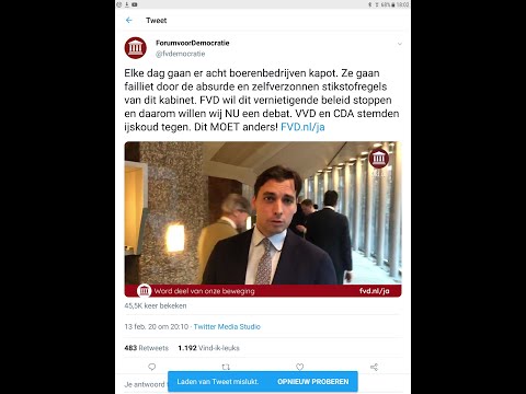 Thierry Baudet en de acht failliete boeren per dag (verwijderde video van Forum voor Democratie)