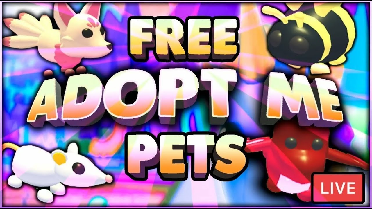 🔴LIVE ADOPT ME FREE PETS GIVEAWAY [ROBLOX] YouTube