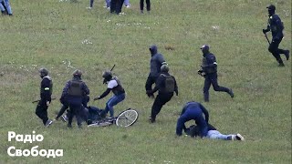 Протесты в Беларуси: разгон протестующих возле Куропат