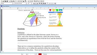Conic Sections; Parabola, Ellipse, and Hyperbola - Calculus II
