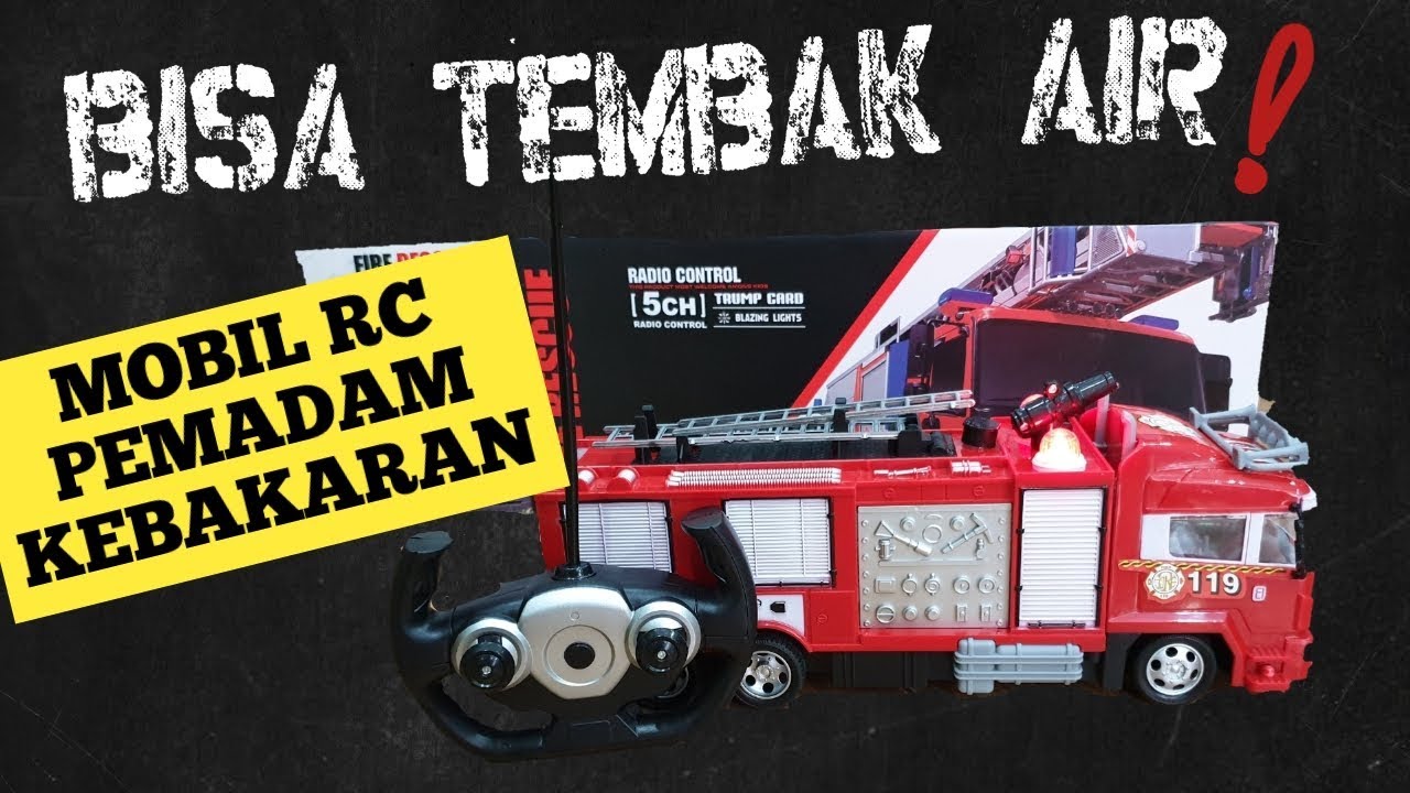 Mobil pemadam kebakaran remote control keluar air (WA.081321725080). 