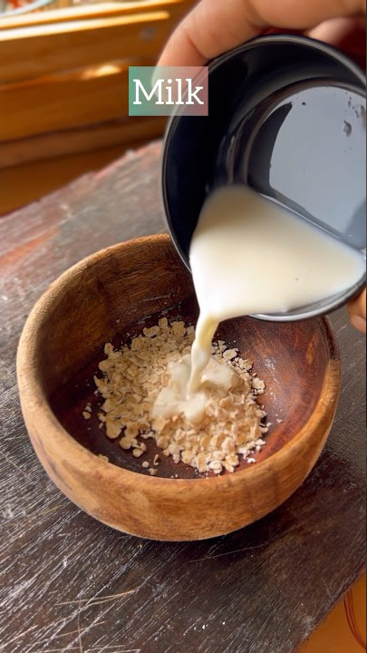 DIY Oats Skin Brightening Face Scrub | #short #skinbrightening #ytshort #scrub #diy