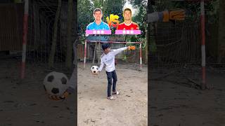 Courtois🆚Ronaldo 1v1 challenge#shorts #football #challenge #trending #ronaldo #courtois