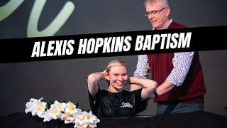 Alexis Hopkins baptism