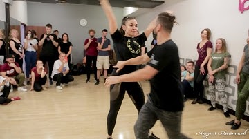 Алешандре Густаво и Оксана Земцова, Ipanema, zouk demo 2021.12.06