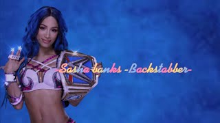Sasha banks -Backstabber- collab with @luvxbanksxx