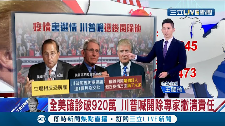 #美選特報 美國大選到數一天！ 全美國確診數破"920萬"川普嗆開除專家撇清責任 川普全力跑搖擺州拚翻盤｜主播 李文儀 王顯瑜｜【國際大現場】20201103｜三立新聞台