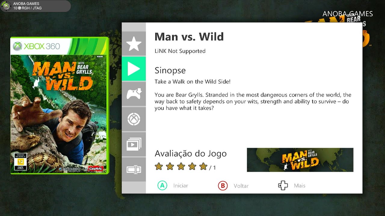 Man vs. Wild (Xbox 360) Full HD - 1080 