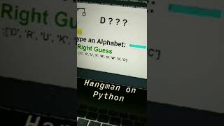 Hangman in Python using Tkinter! screenshot 3