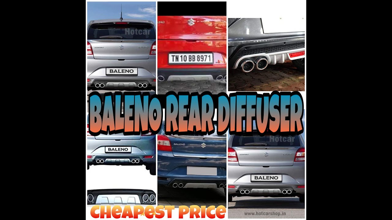 BALENO REAR DIFFUSER || FULL INSTALLATION VIDEO || CAR HUB - YouTube
