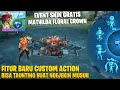 EVENT SKIN GRATIS MATHILDA 100% DIAMOND REBATE & FITUR BARU CUSTOM ACTION MOBILE LEGENDS