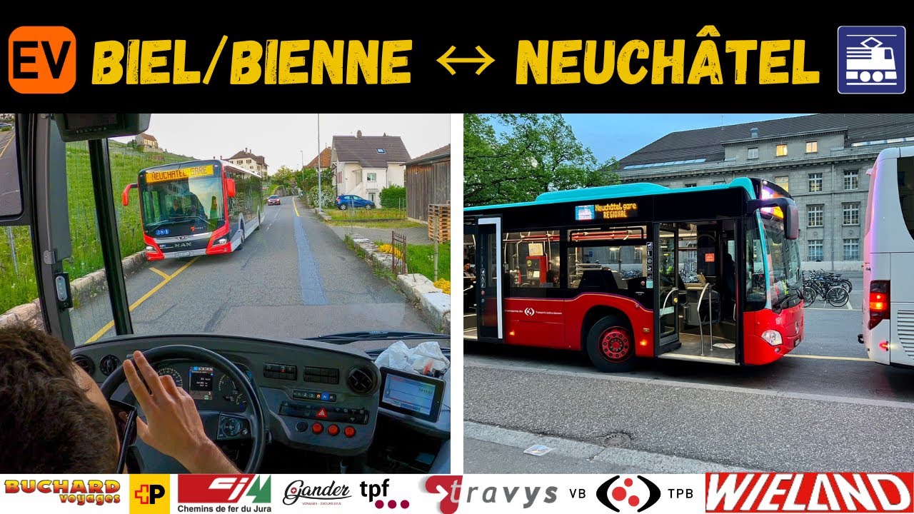 🚌🚆 Voyage en cabine : EV Bienne ↔ Neuchâtel des TPB & TPF