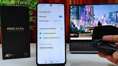 How to Connect Bluetooth devices in Poco X3 pro