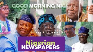 Nigerian Newspapers: Today's top 10 news & things you need to know on Friday morning