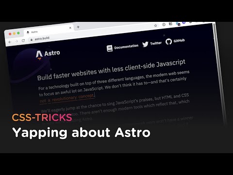 Yapping About Astro