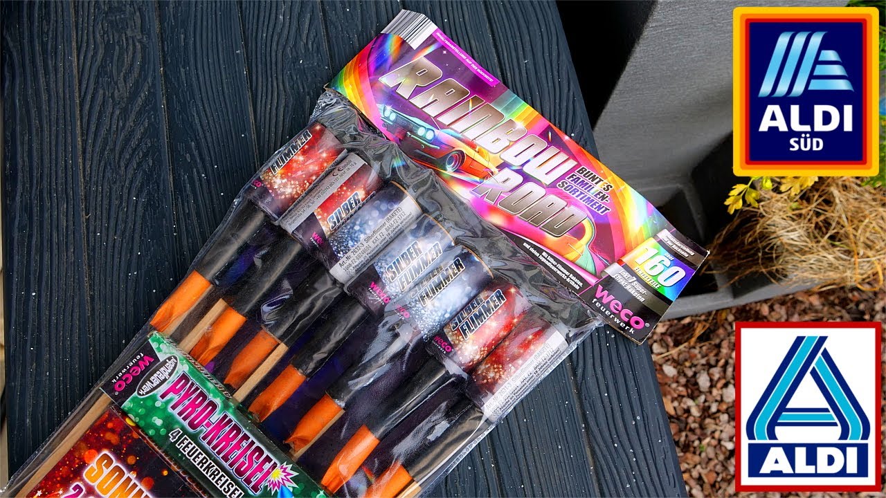 WECO RAINBOW ROAD Familiensortiment | 12,99€ Aldi | Feuerwerk