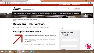 Arena Simulation Software download and free example