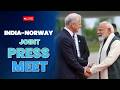 LIVE: PM Shri Narendra Modi, Norwegian PM Jonas Gahr Støre attend joint press meet