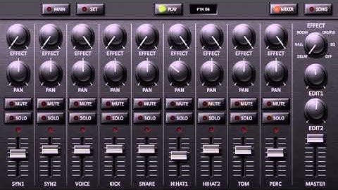 KORG iDS 10  for iPhone 使い方編 MIXERパネルの解説！〜楽しくシンセサイザーでメイクミュージック！〜