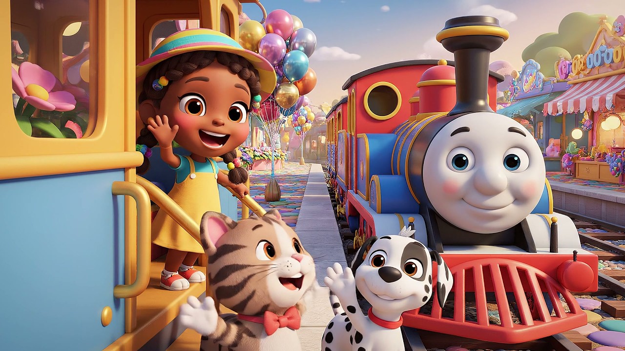 Aventura de Medianoche en el Tren de Juguete | Rimas Infantiles y Canciones para Dormir