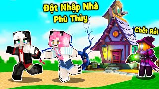 REDHOOD THỬ THÁCH 24 GIỜ ĐỘT NHẬP VÀO NHÀ PHÙ THỦY ÁC ĐỘC TRONG MINECRAFT*MỀU BỊ BÀ KẸ BẮT CÓC MCPE