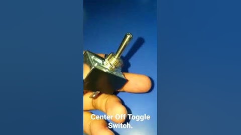 Toggle Switch with Center OFF Function