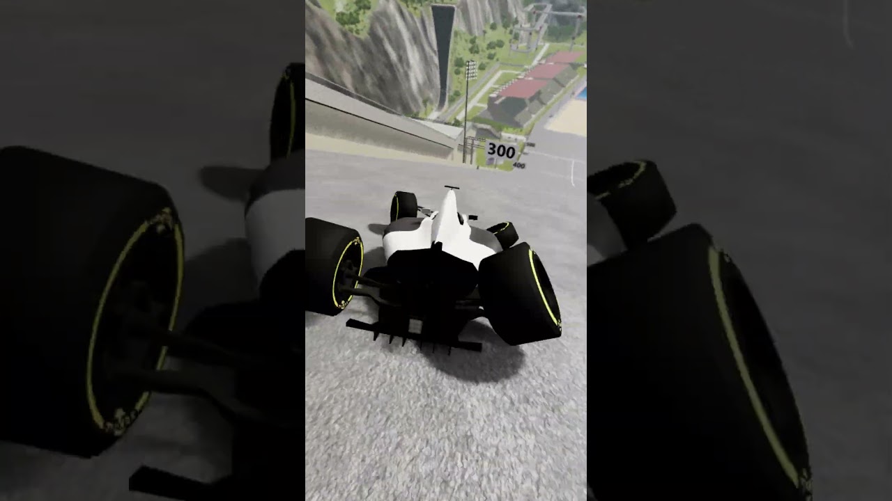 F1 Car Beamng Drive Jump Crash