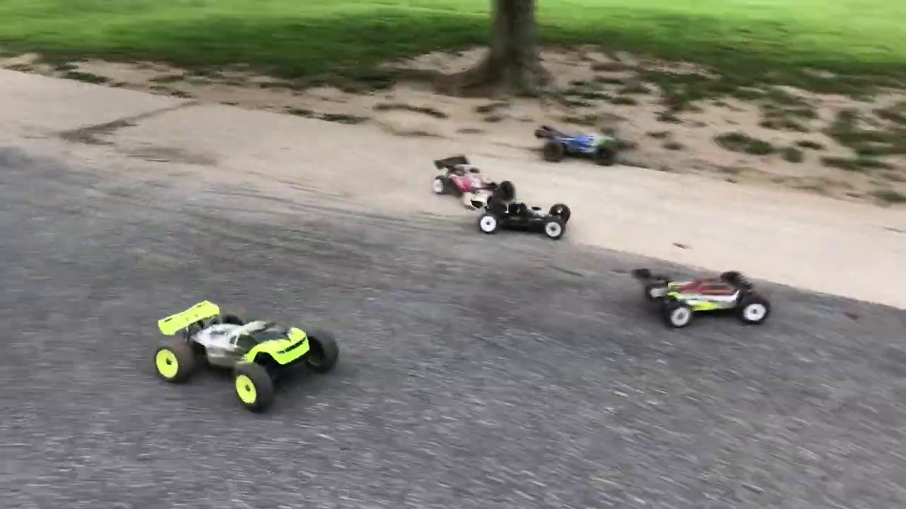 TLR truggy VS hobao SS truggy VS hybrid Kyosho 2speed nitro buggy vs TLR buggy