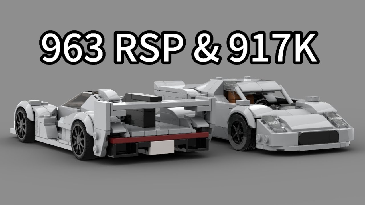 Lego PORSCHE 963 RSP & 917K mocs | Le Mans special - YouTube